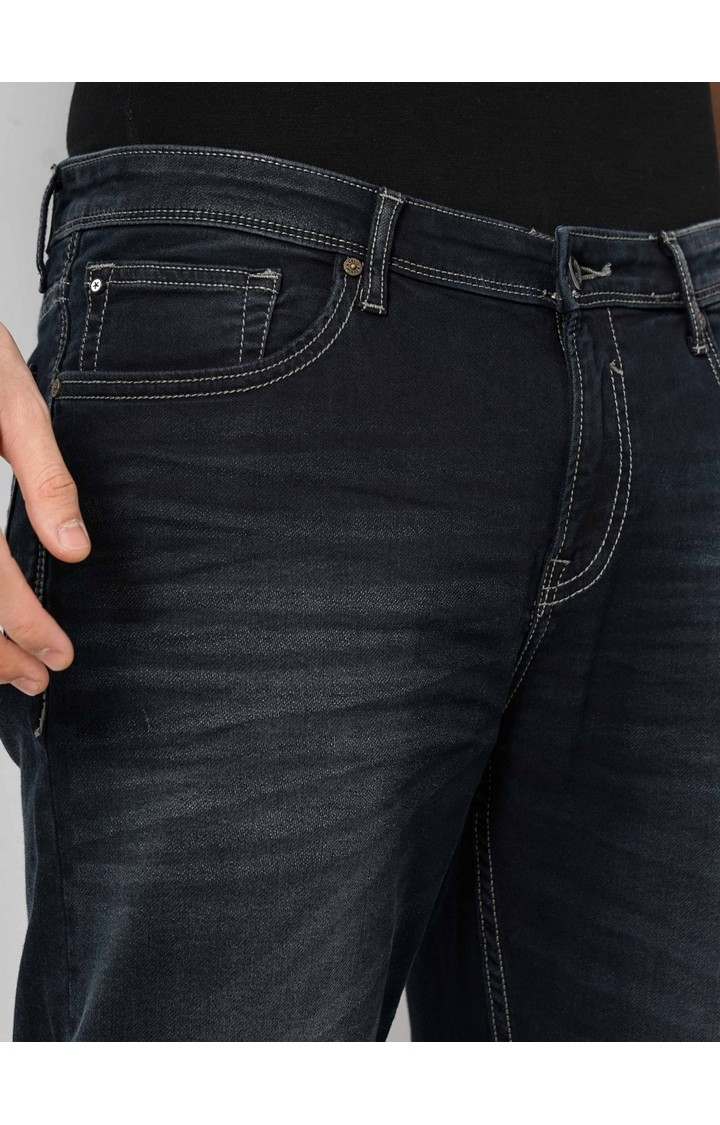 Celio Men's Solid Knit Denim Jeans