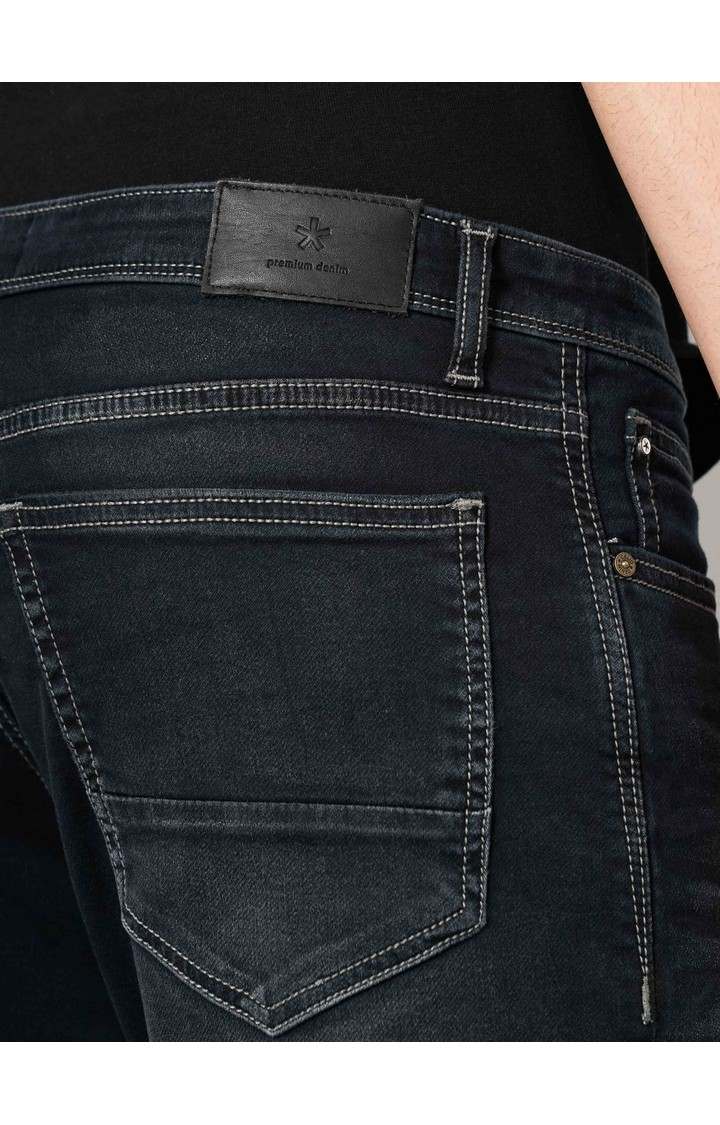 Celio Men's Solid Knit Denim Jeans