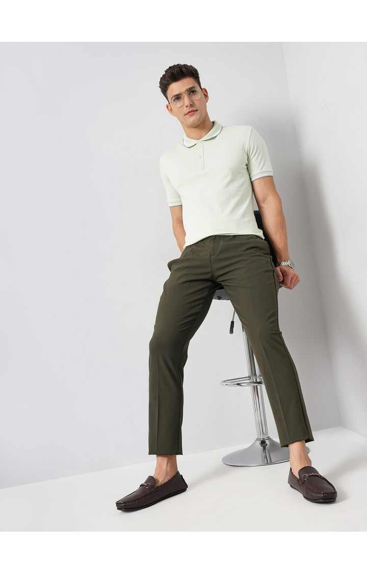 Celio Men's solid Trousers