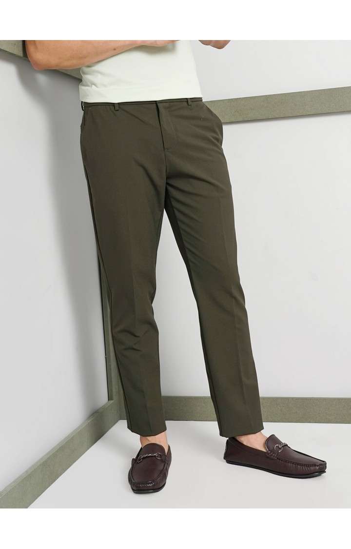 Celio Men's solid Trousers