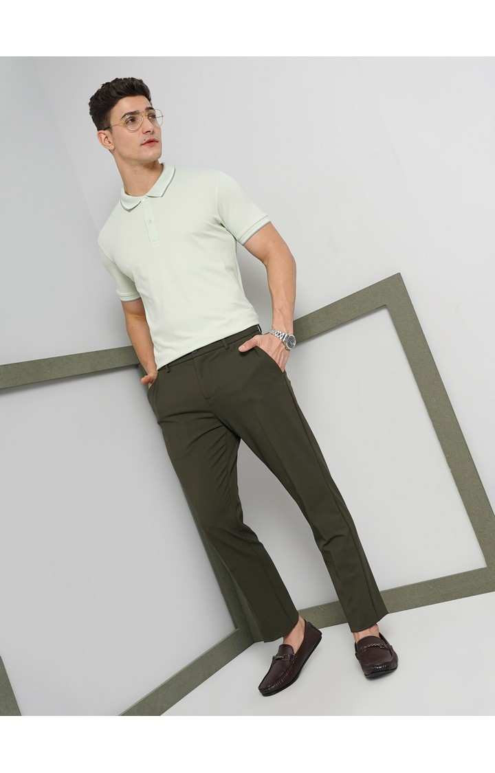 Celio Men's solid Trousers