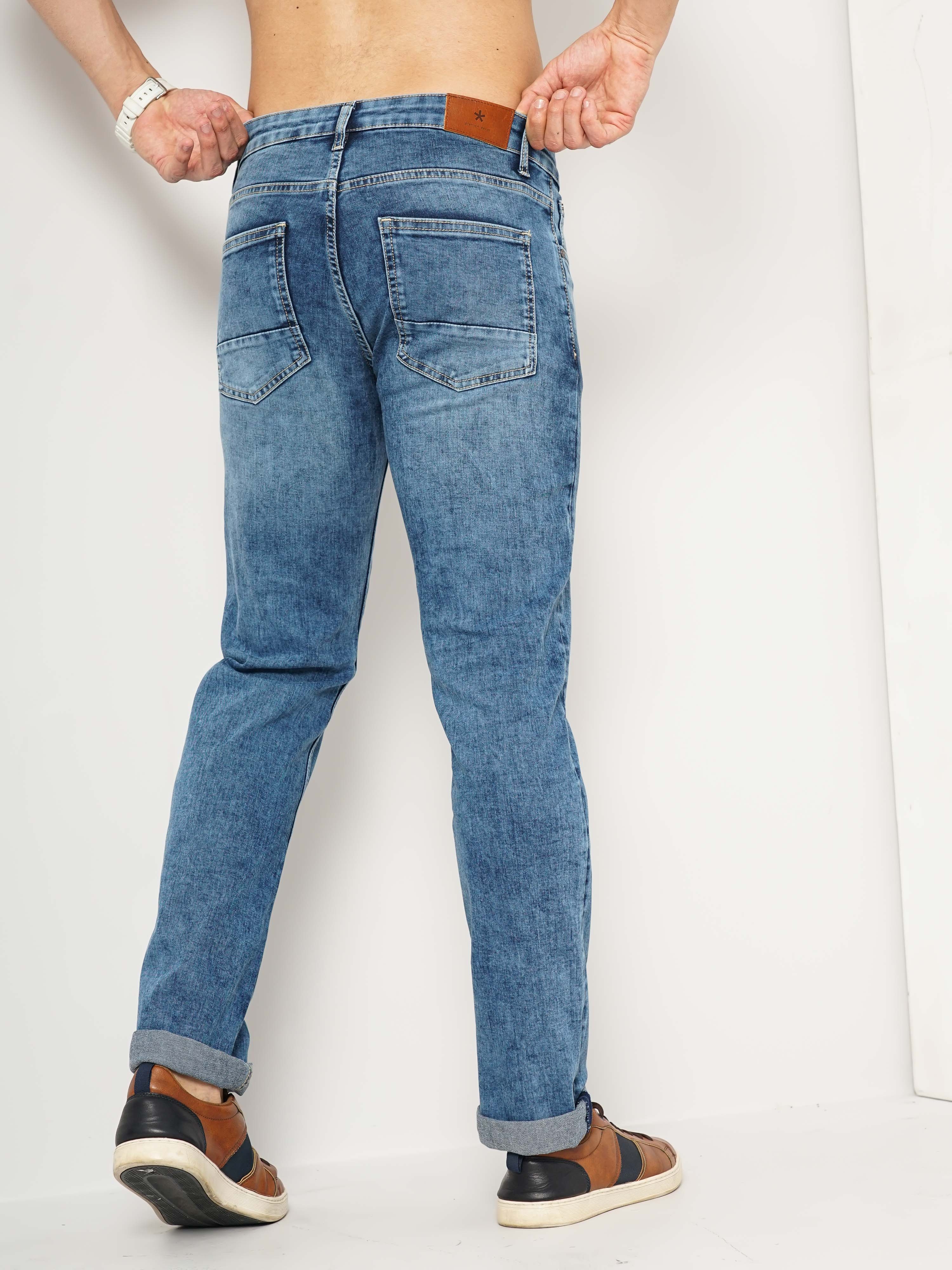 celio | Men's Solid Blue Jeans 1