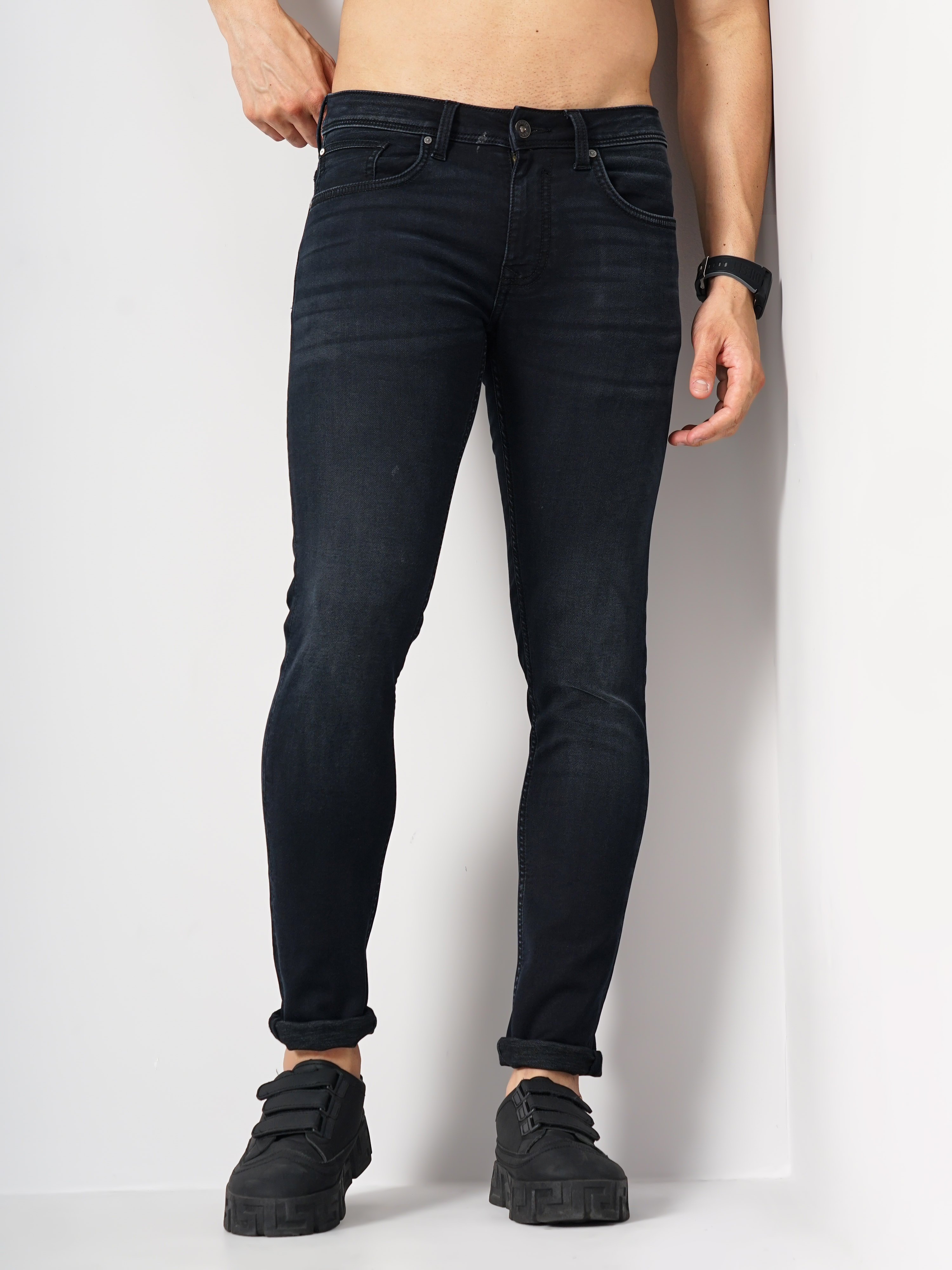 black brown 1826 The Original Mens Jeans Blue Size 34x32 Slim Fit