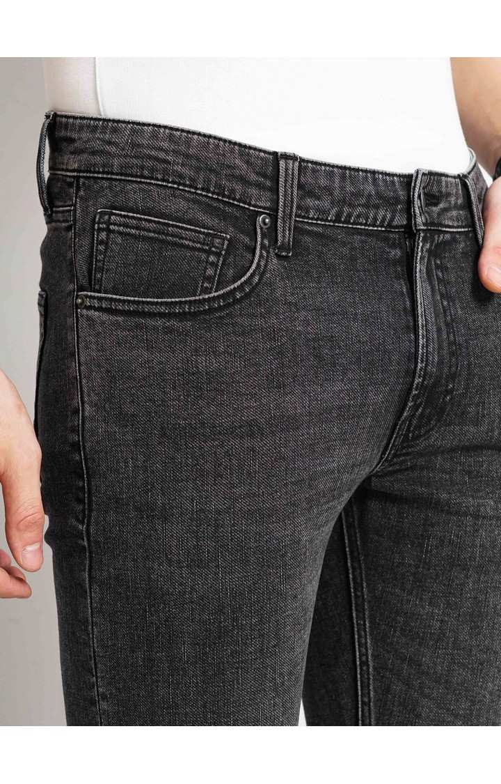 Celio Men Black Slim Fit Cotton Twill Denim Jeans