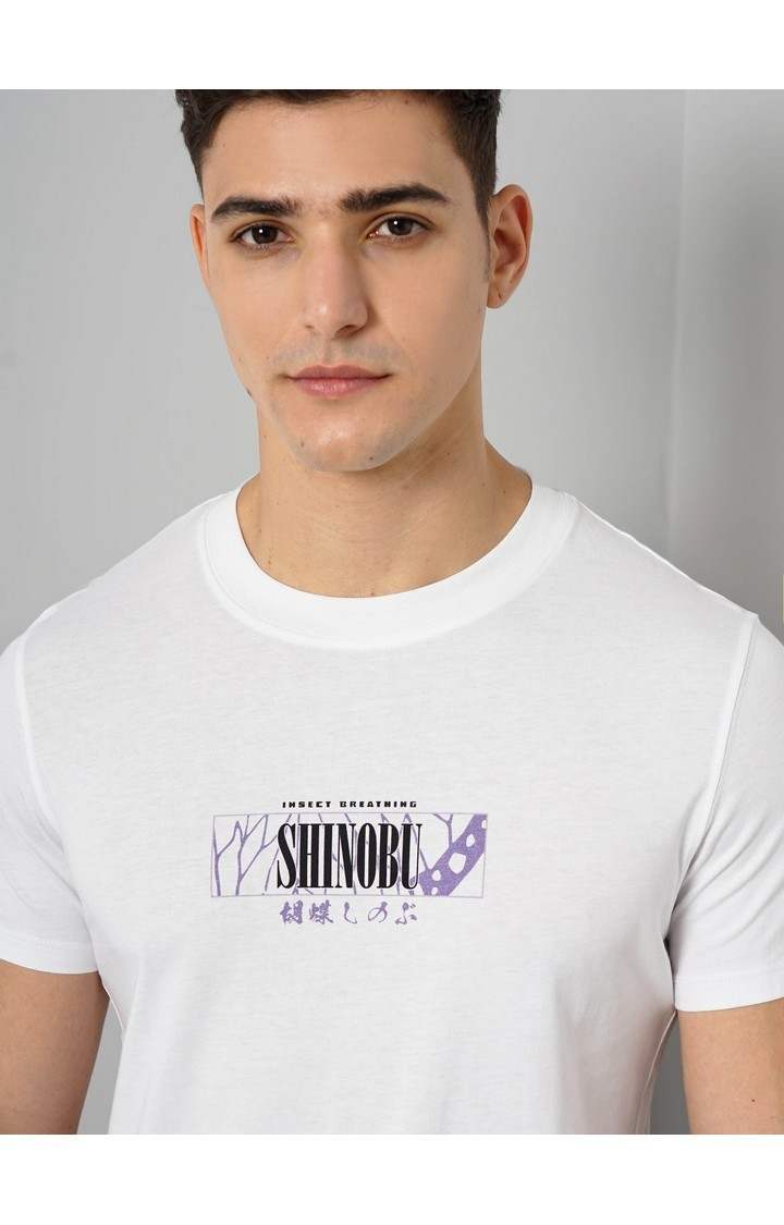 Demon Slayer - Optical White Round Neck Short Sleeves Cotton Tshirt XS