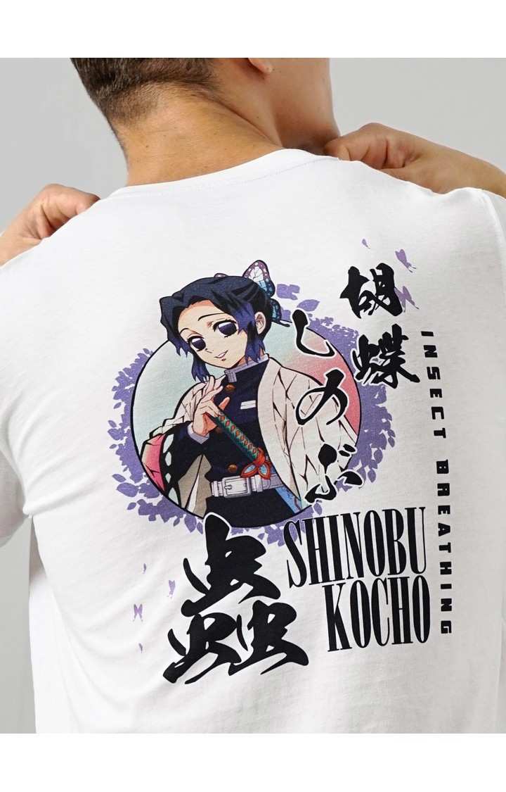 Demon Slayer - Optical White Round Neck Short Sleeves Cotton Tshirt XS