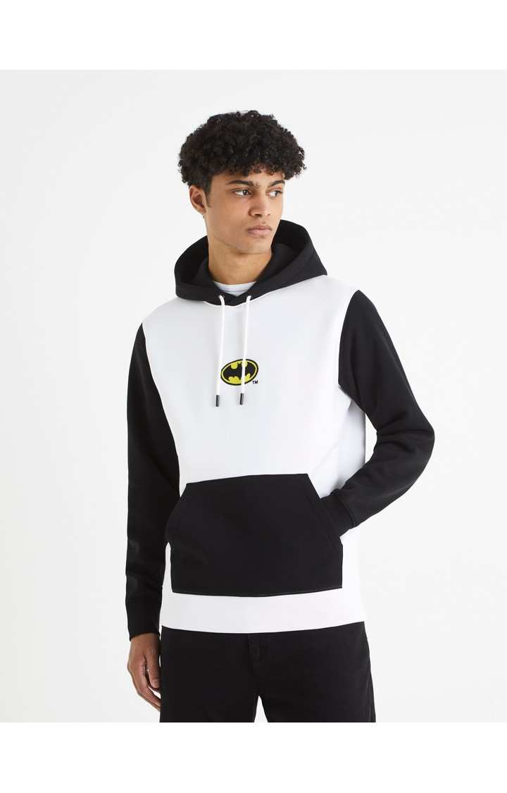 Men's Black Printed Hoodies