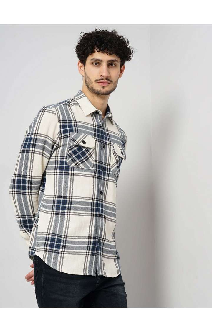 Celio Men's Yarn Dyed Checks Shirt