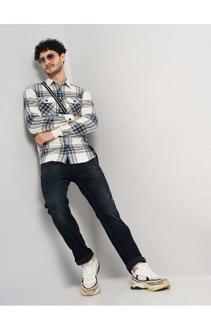 Celio Men's Yarn Dyed Checks Shirt