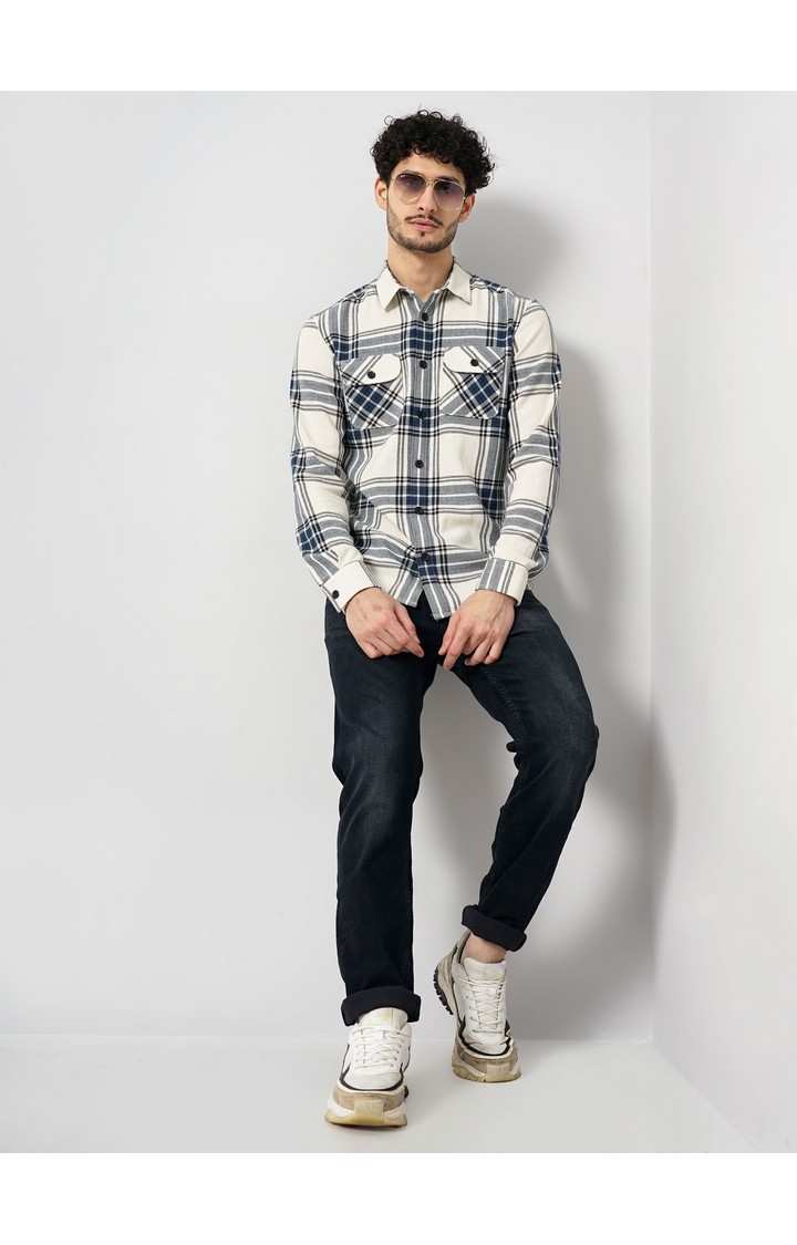 Celio Men's Yarn Dyed Checks Shirt