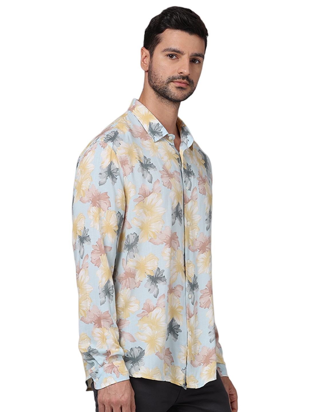 Celio Men Multi Printed Regular Fit Viscose Rayon Soft Touch Casual Shirt