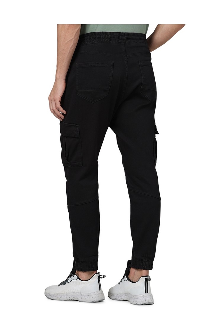 Celio Men Black Solid Relaxed Fit Cotton Jeans
