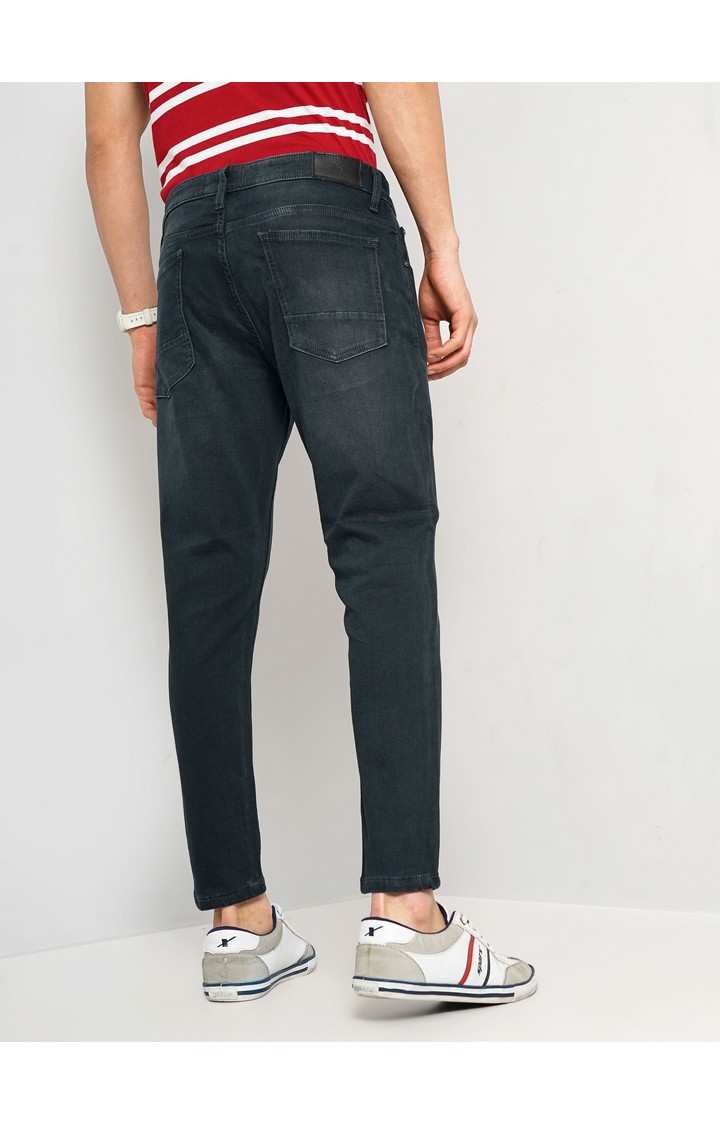 Celio Men Green Solid Skinny Fit Cotton Jeans