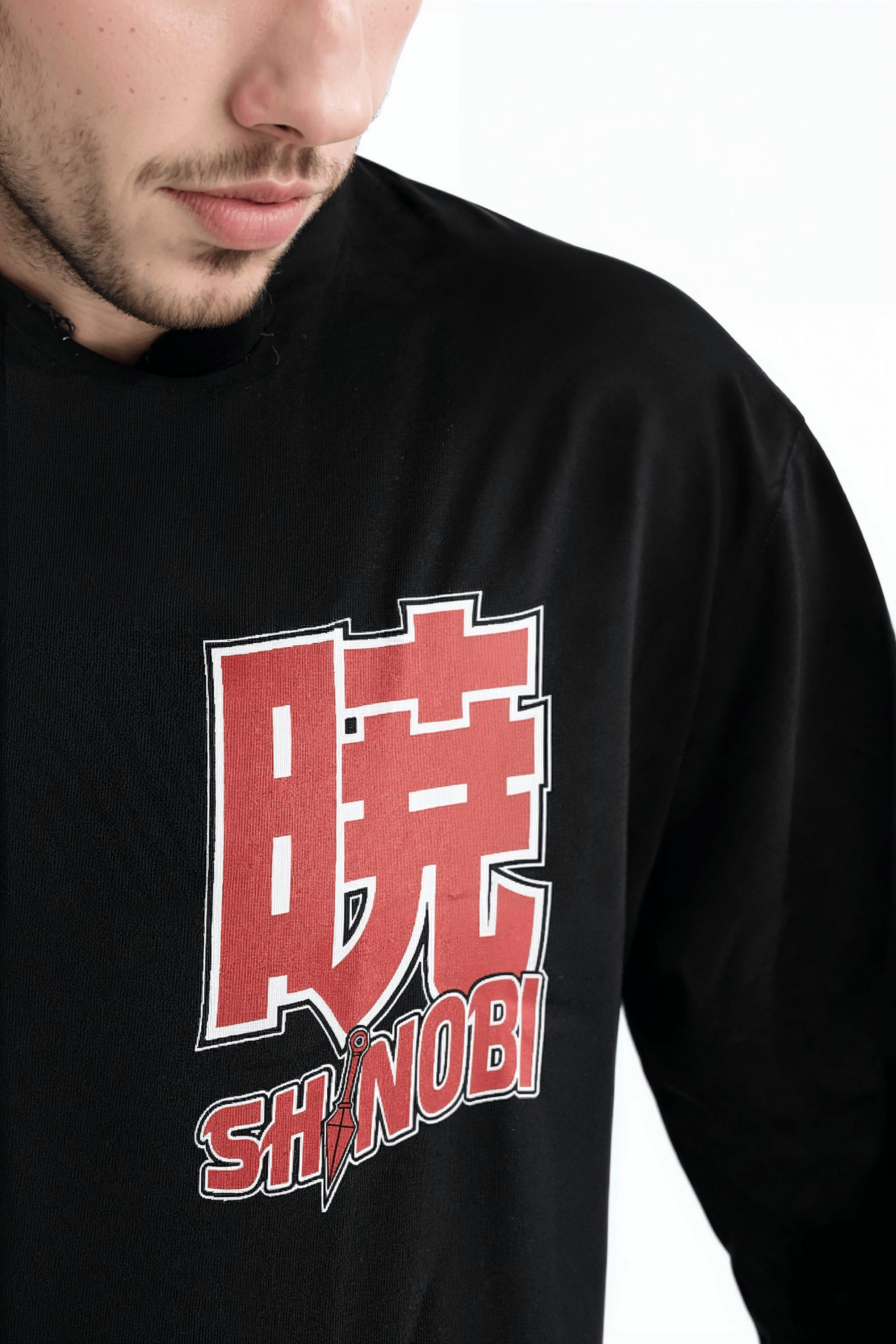 AKATSUKI - Black Printed Cotton T- Shirt (LJEAKAIN)