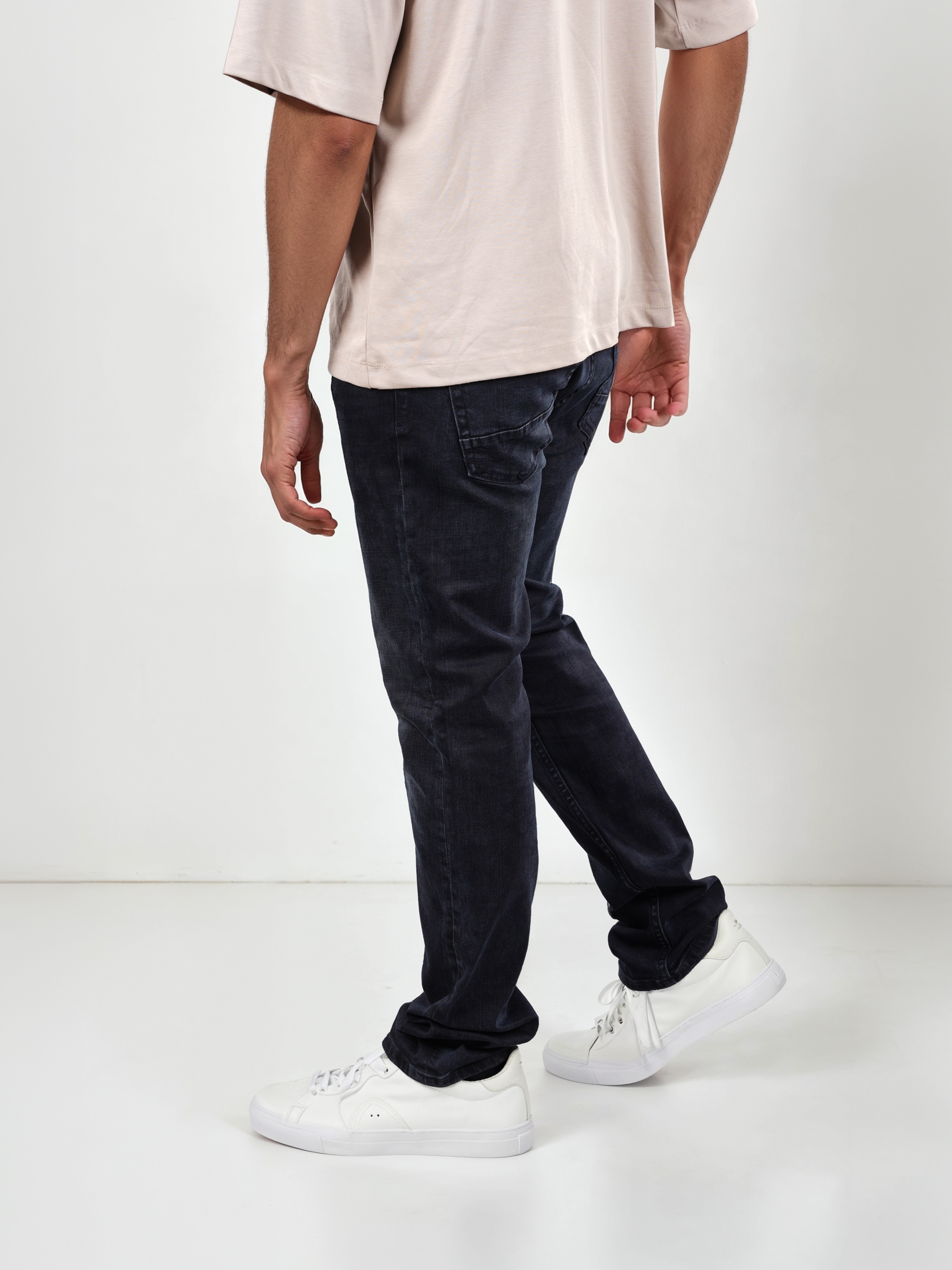 Celio Men Blue Solid Slim Fit Cotton Sustainable Jeans