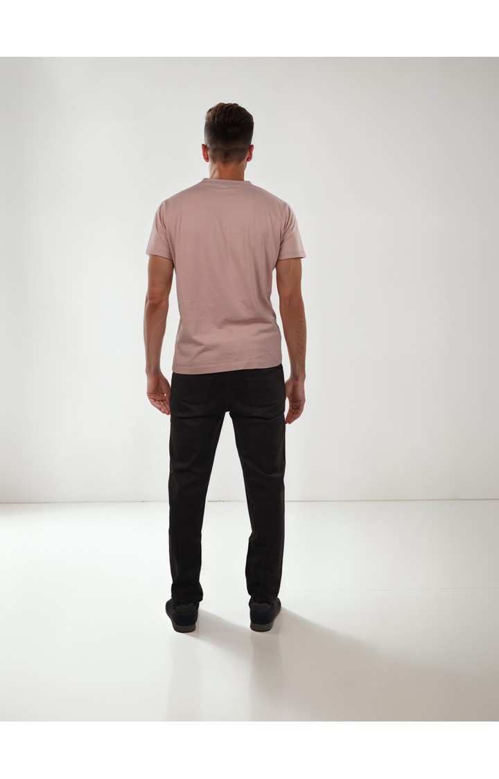 Celio Men Black Solid Slim Fit Cotton Joggers Jeans