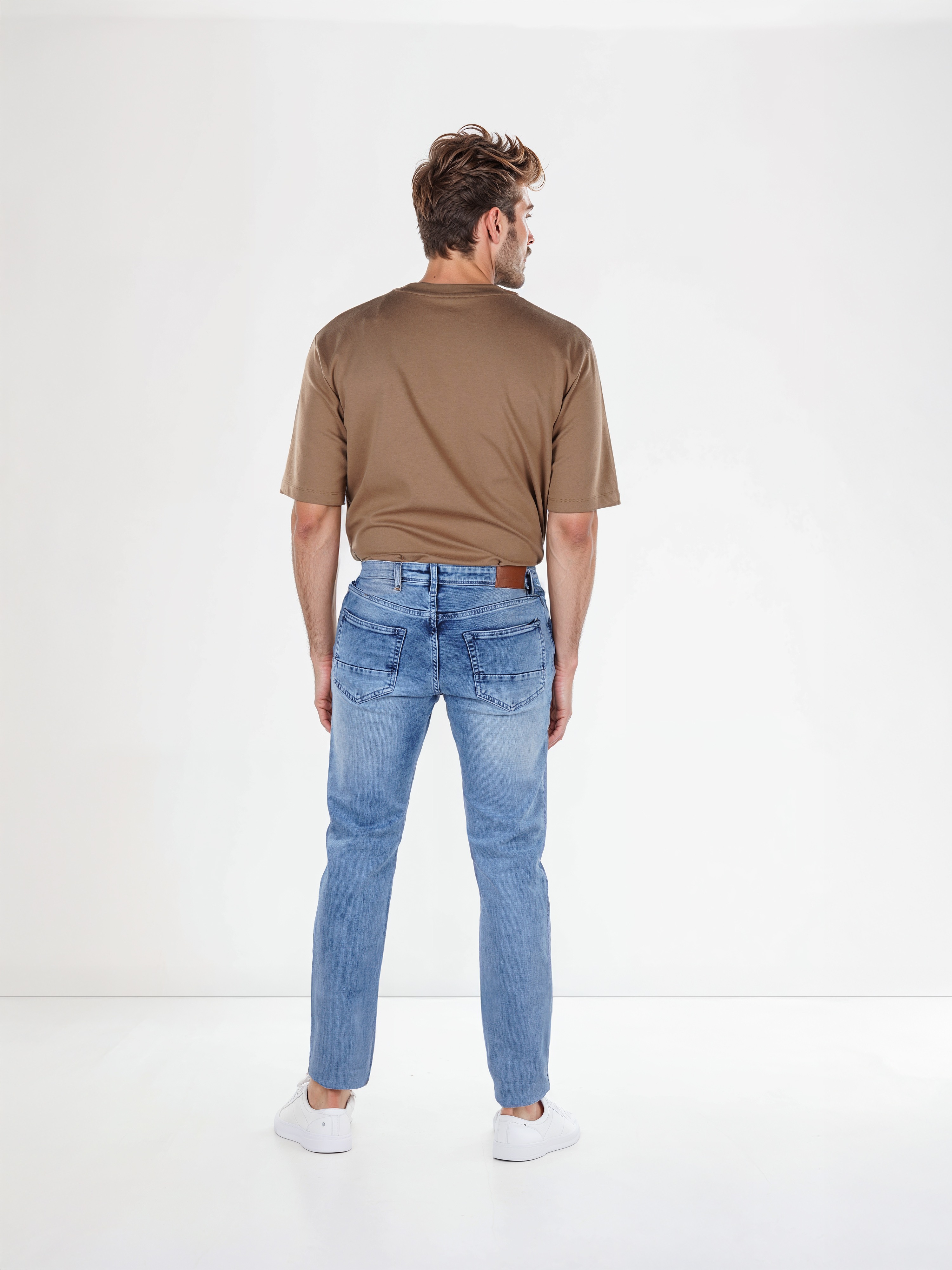 Celio Men Grey Solid Slim Fit Cotton Jeans