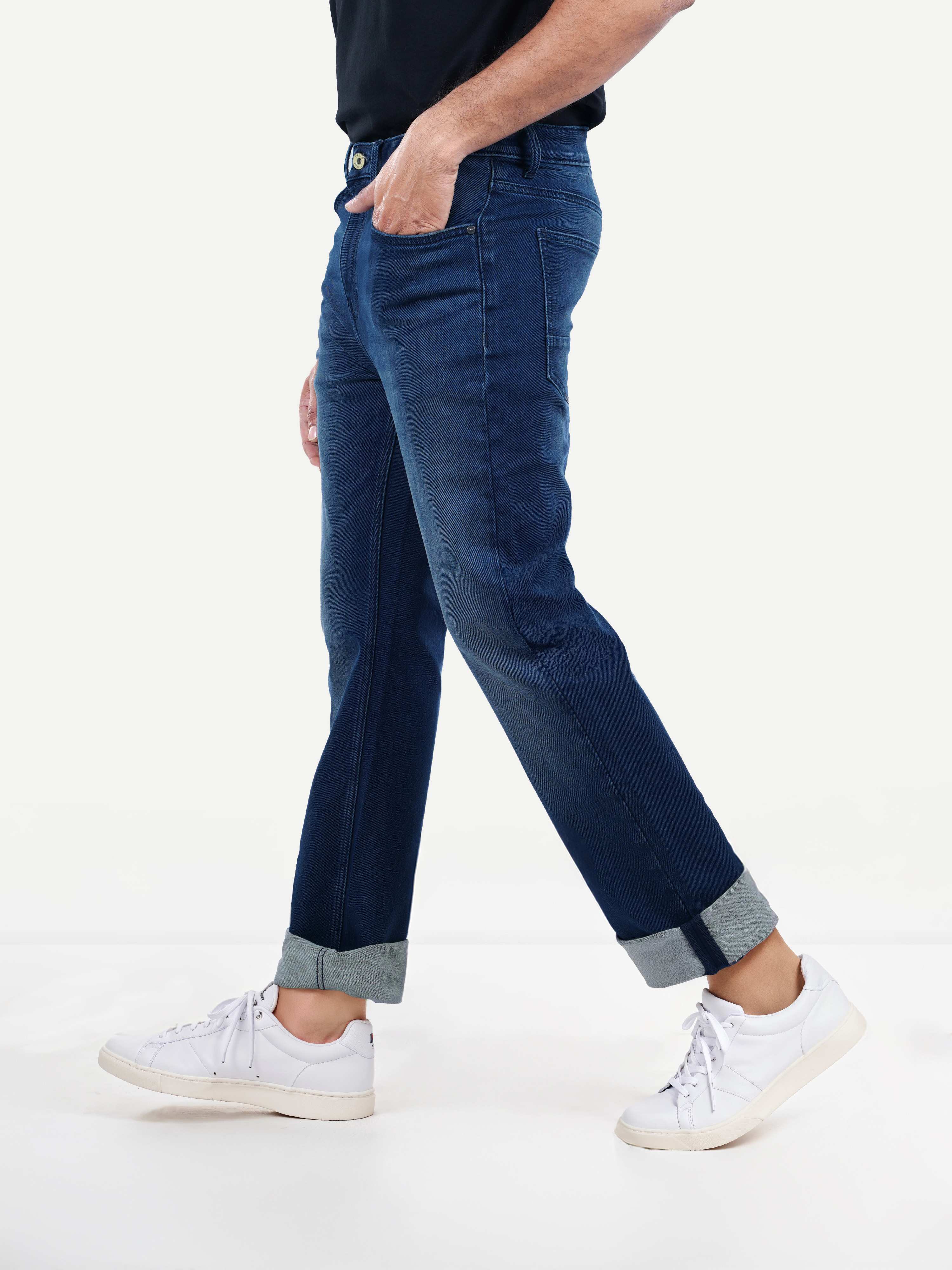Celio Men Grey Solid Bootcut Cotton Jeans