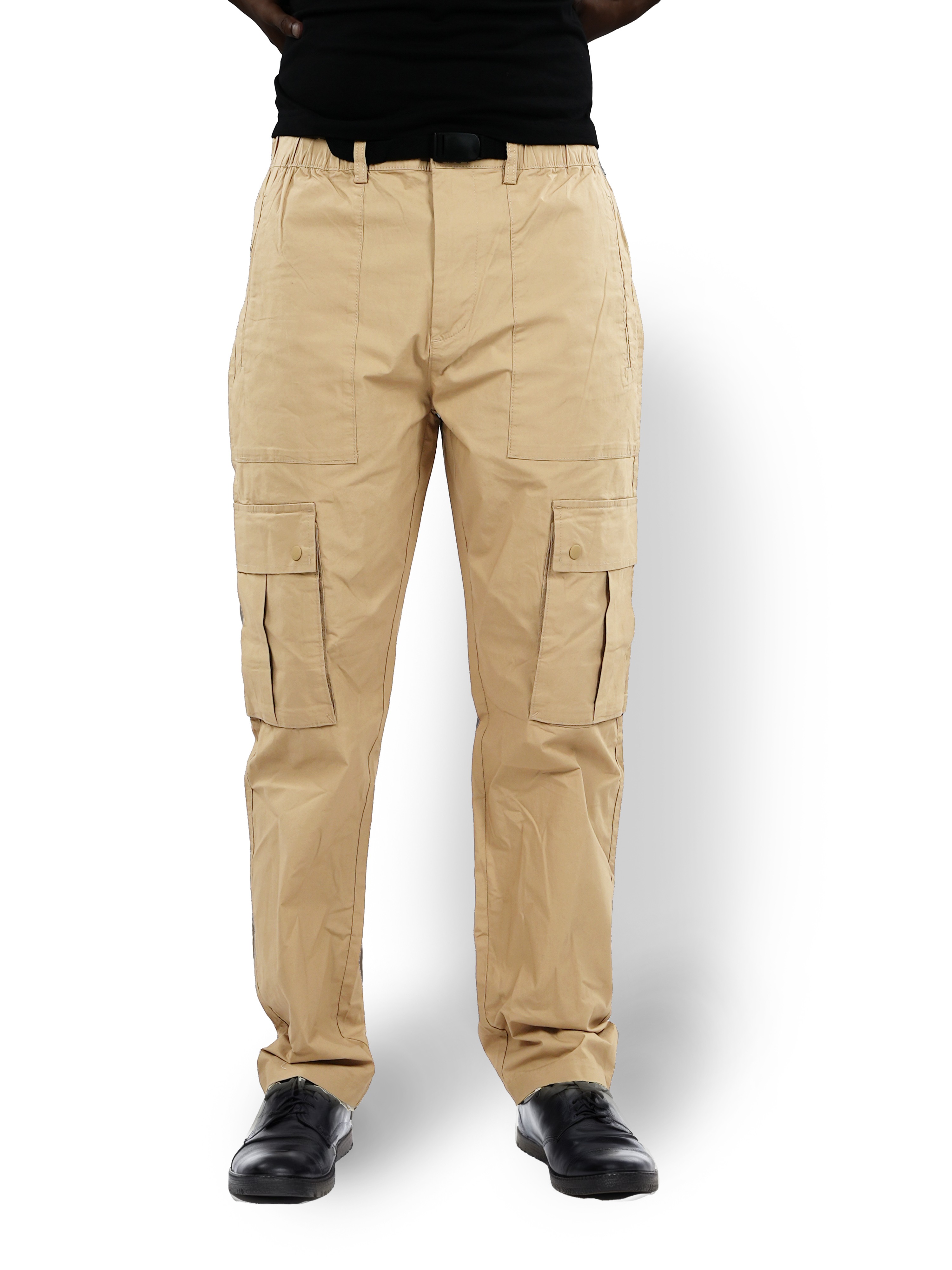 Celio Men Beige Solid Straight Fit Cotton Jogger
