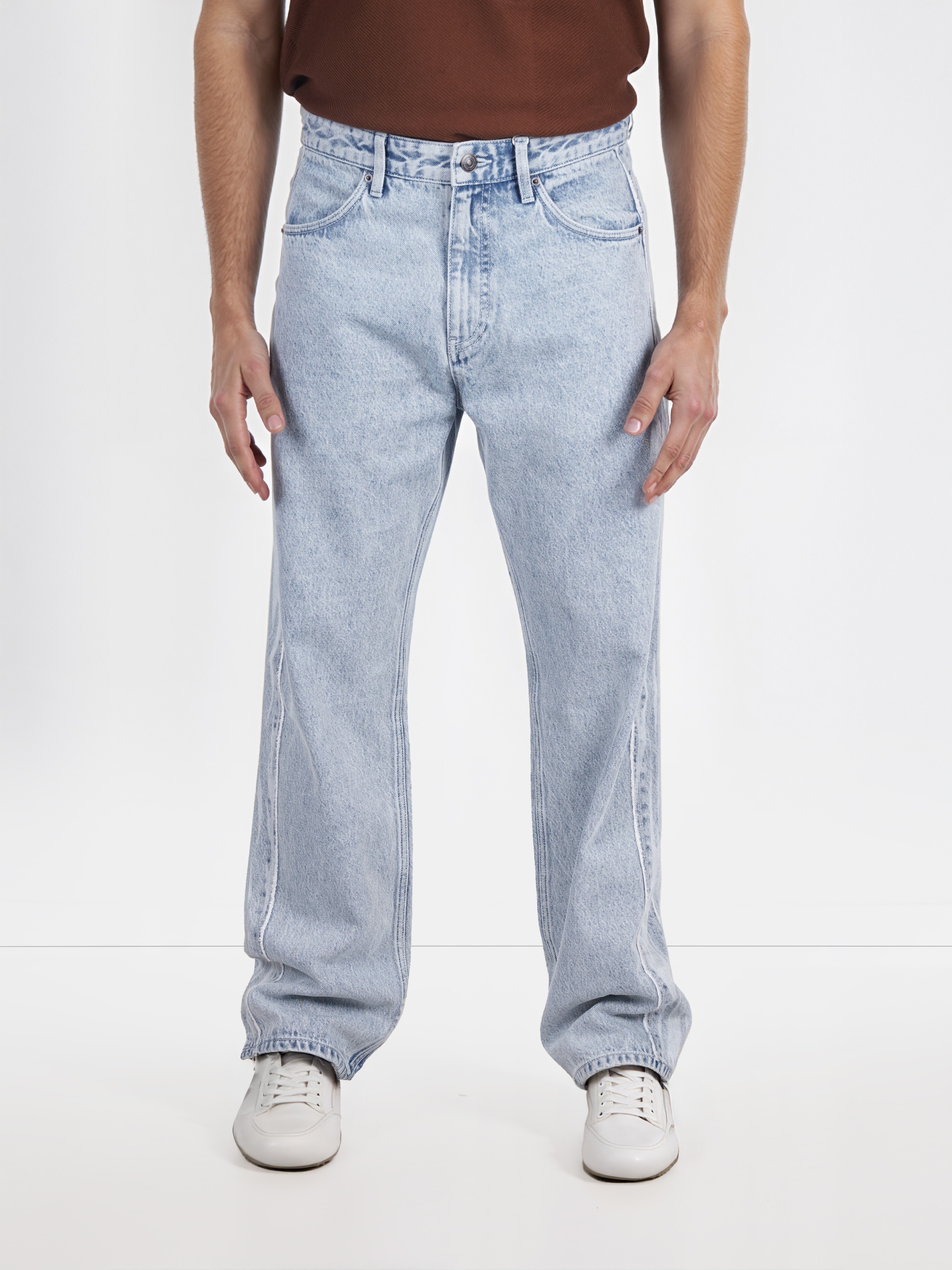 Celio Men Blue Solid Regular Fit Cotton Innovation | Premium Jeans