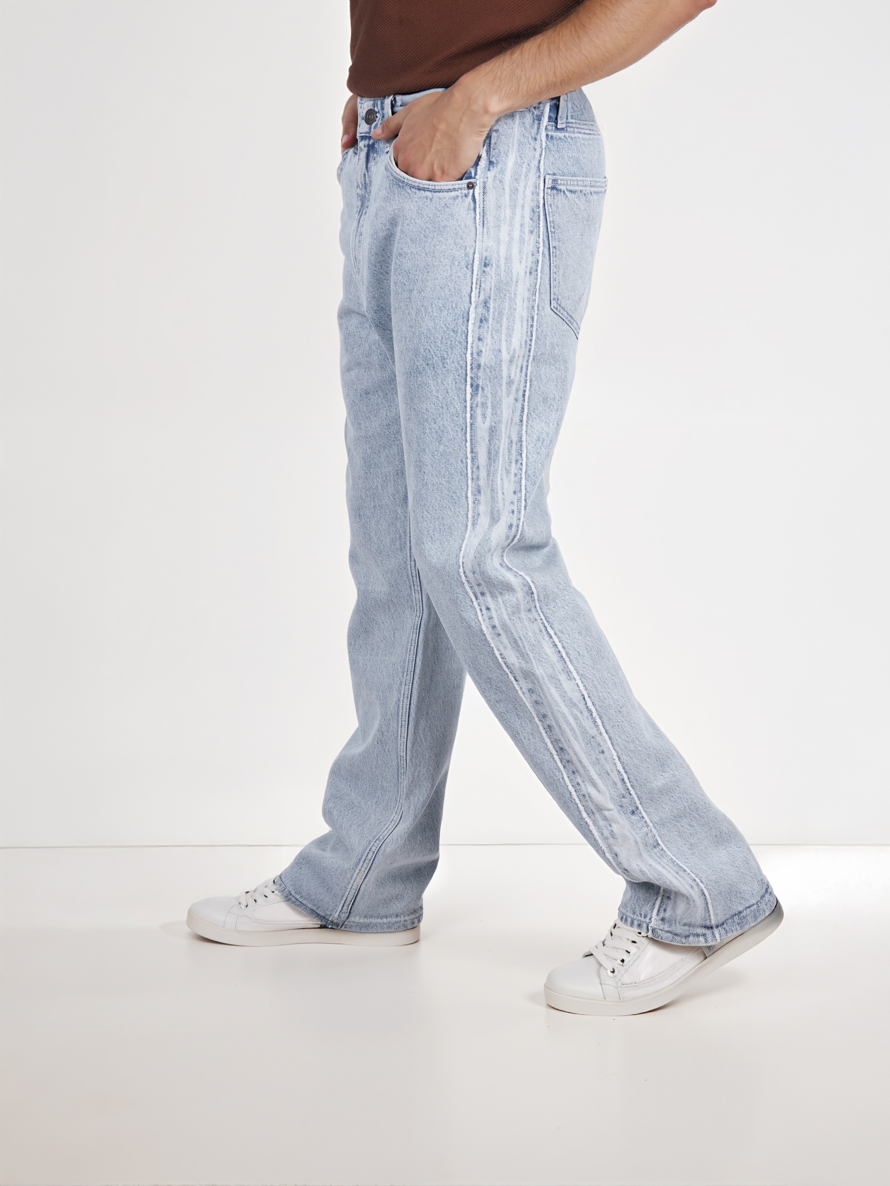 Celio Men Blue Solid Regular Fit Cotton Innovation | Premium Jeans