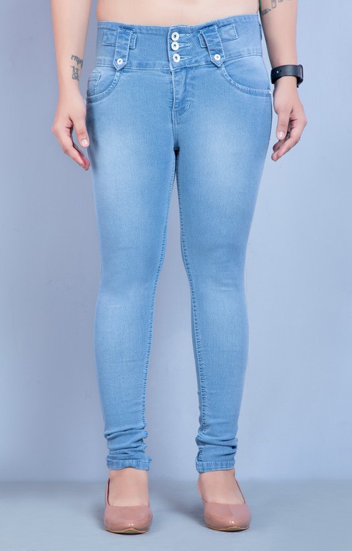 Buy M17Women Ladies Skinny Fit Jeans Denim Casual Classic Cotton Trousers  Pants with Pockets Zip Up Online at desertcartINDIA