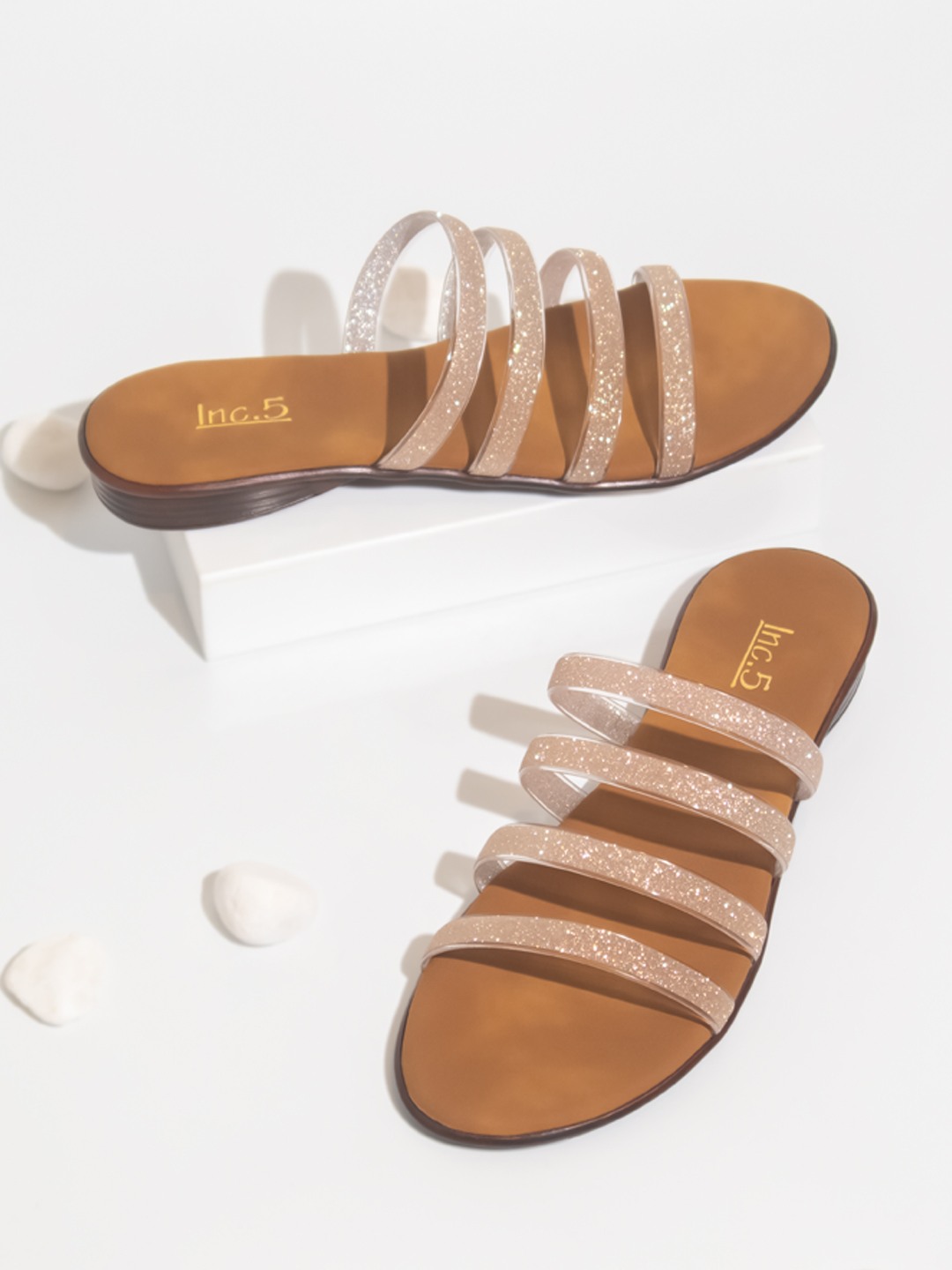 Womens Beige Casual Strappy Open toe Flat Sandals