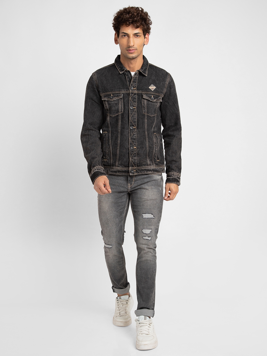Calvin Klein Jeans JACKET - Denim jacket - denim black/black denim -  Zalando.de