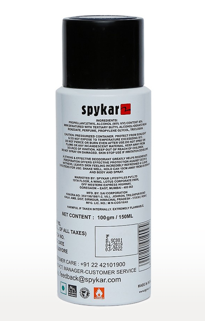 spykar | Spykar White Purist All Day Long Deodorant Spray - 150 ml 1