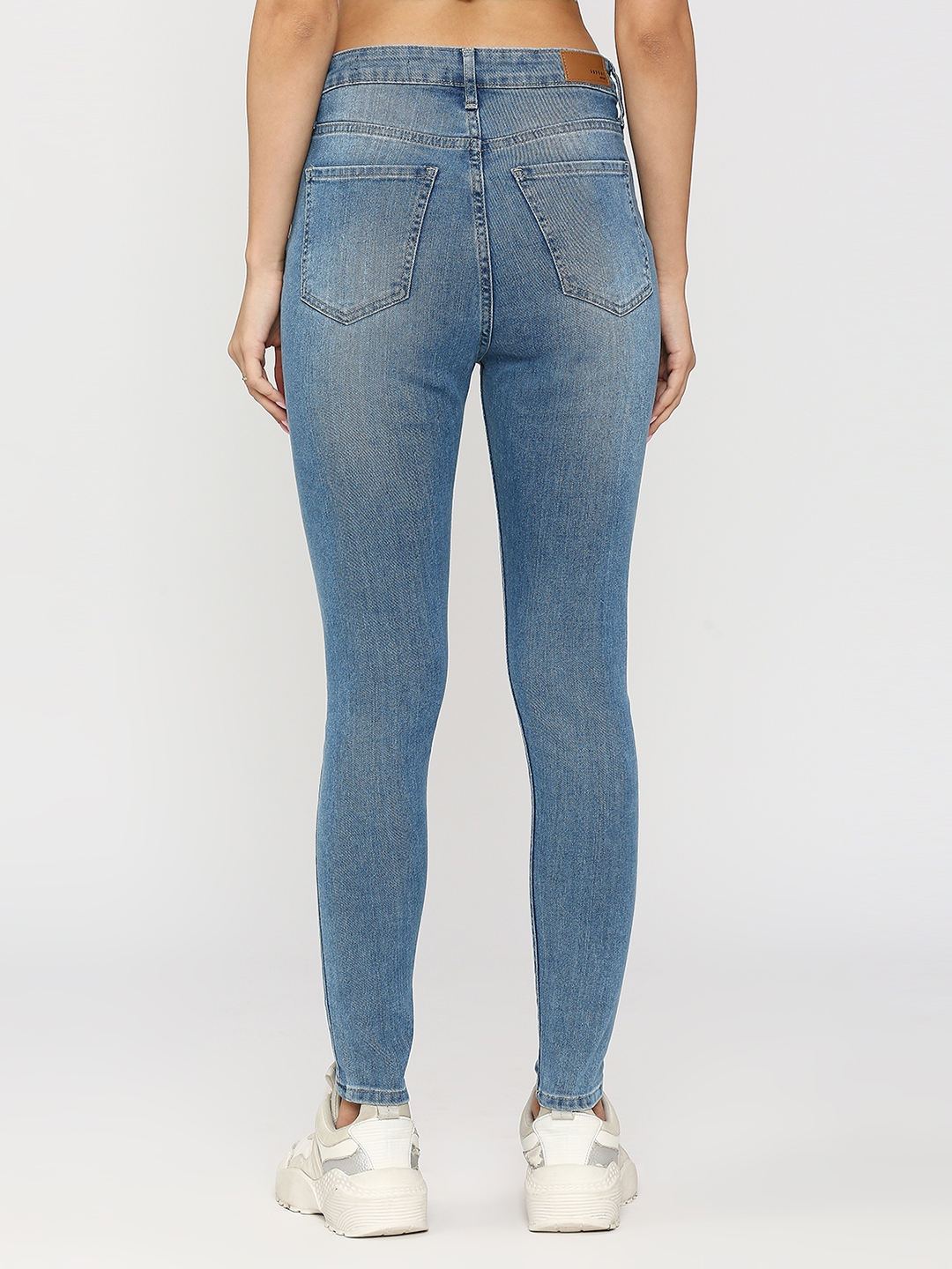 spykar | Spykar Women Light Blue Cotton Super Skinny Fit Ankle Length Clean Look High Rise Jeans (Alexa) 3