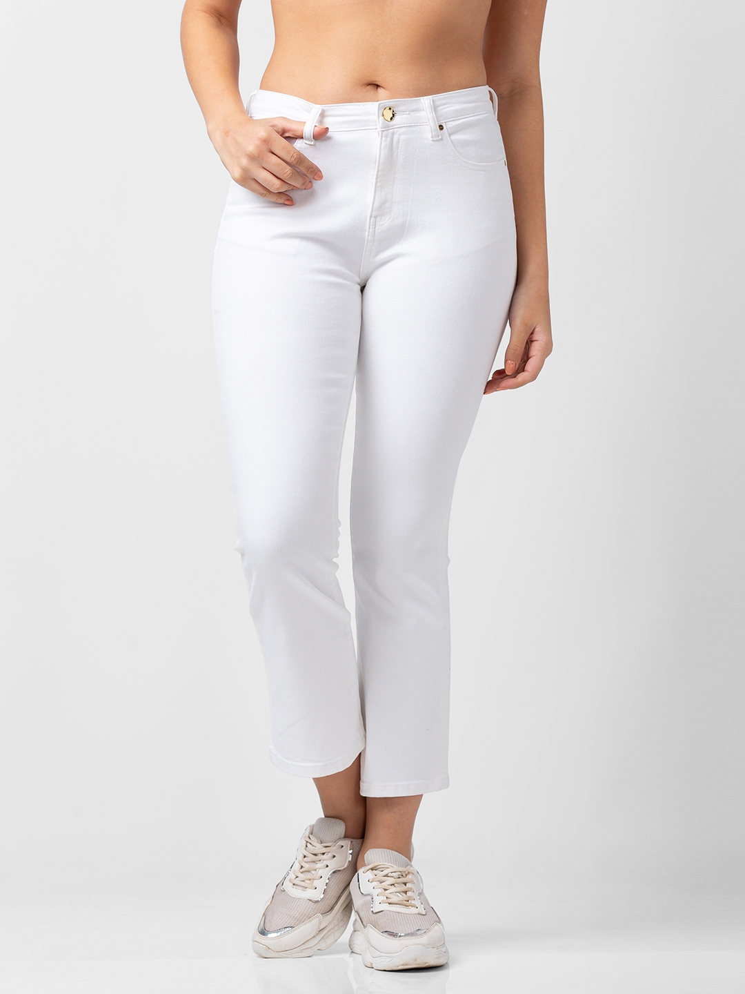 Shop Elle Women White Trouser  ICONIC INDIA