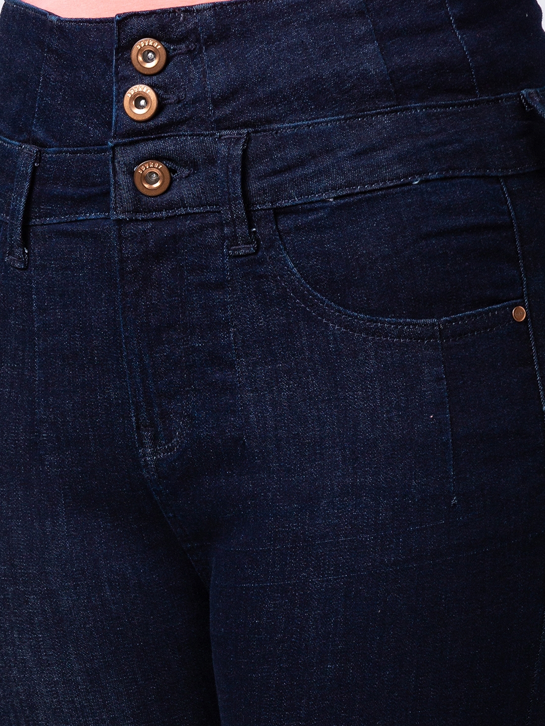 spykar | Women's Blue Lycra Solid Jeans 4