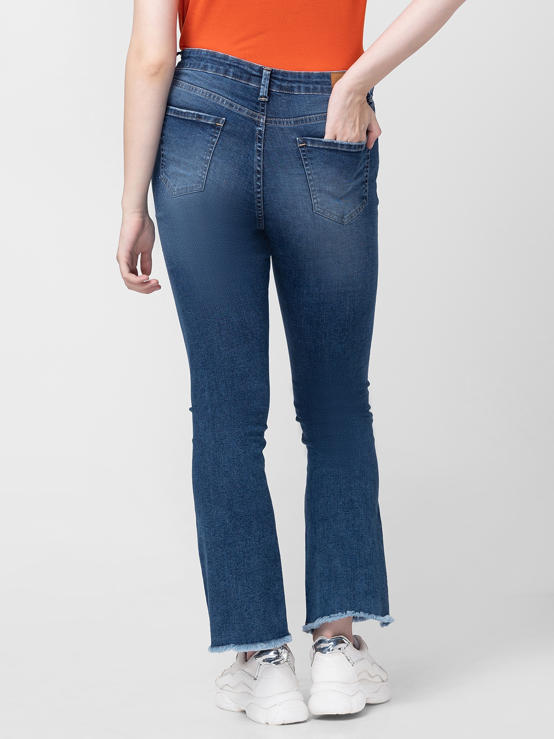 spykar | Women's Blue Cotton Solid Jeans 2