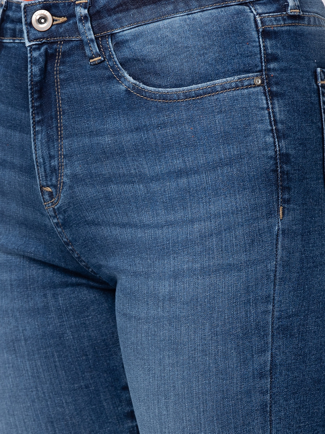 spykar | Women's Blue Cotton Solid Jeans 3