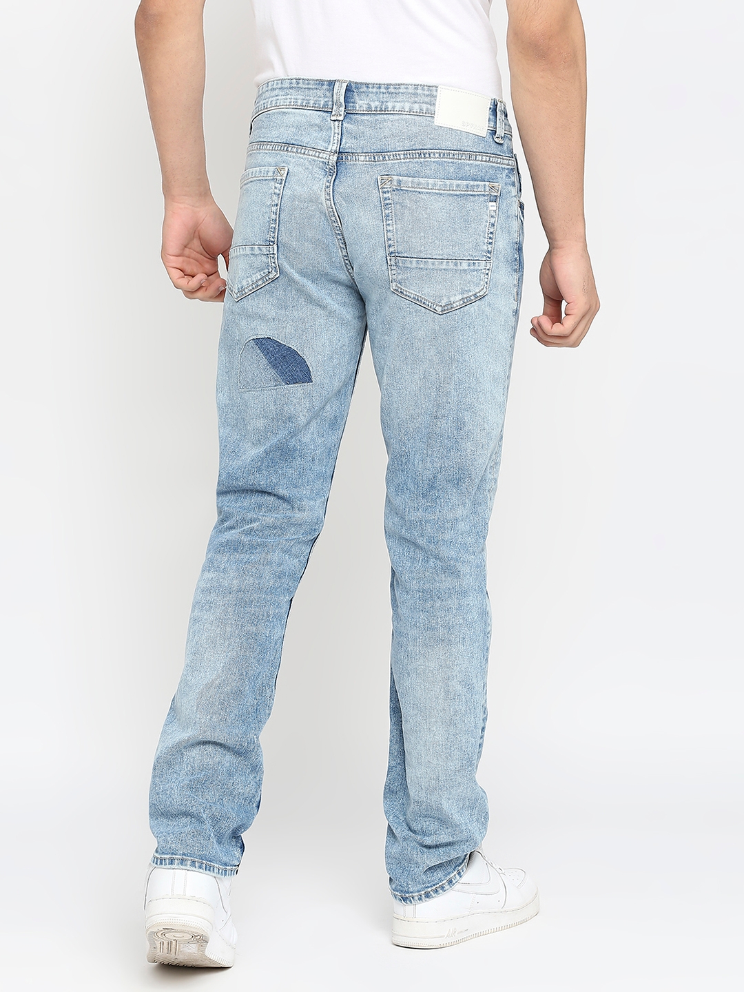 Spykar | Men's Blue Cotton Solid Jeans 3
