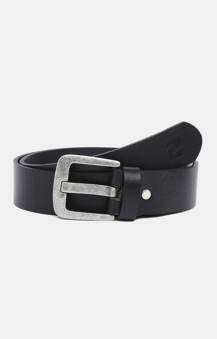 spykar | Spykar Men Black Leather Belt 2
