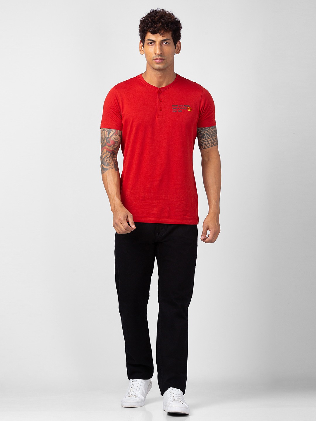 Men's Black Cotton Jeans