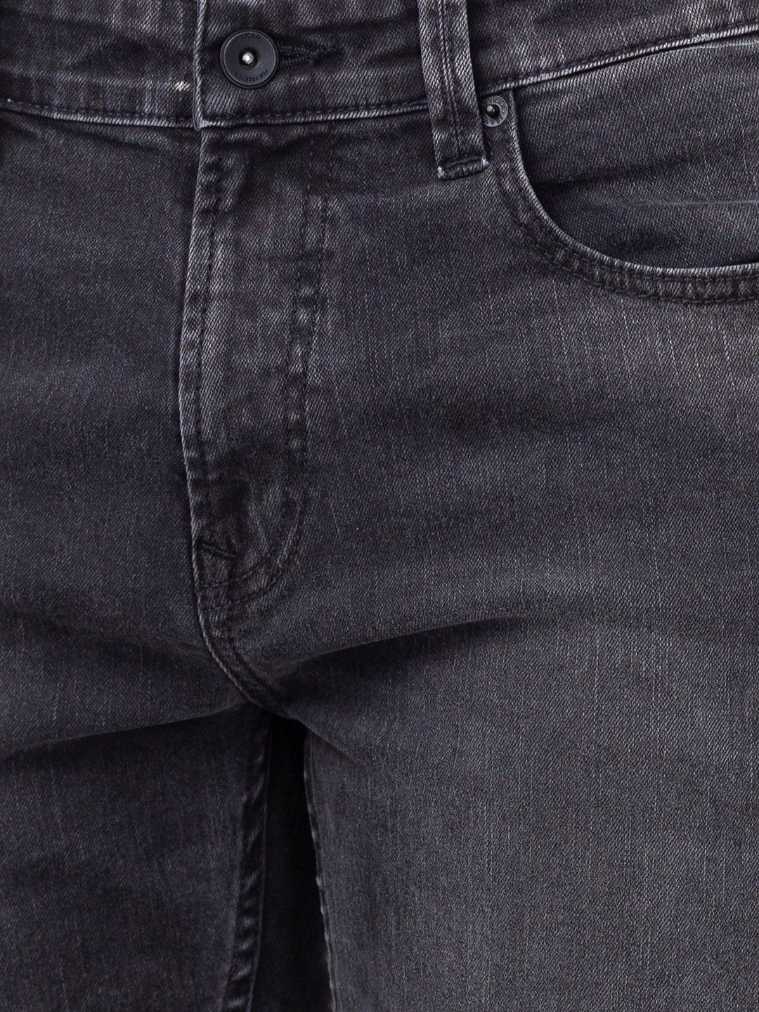 Men's Grey Cotton Jeans