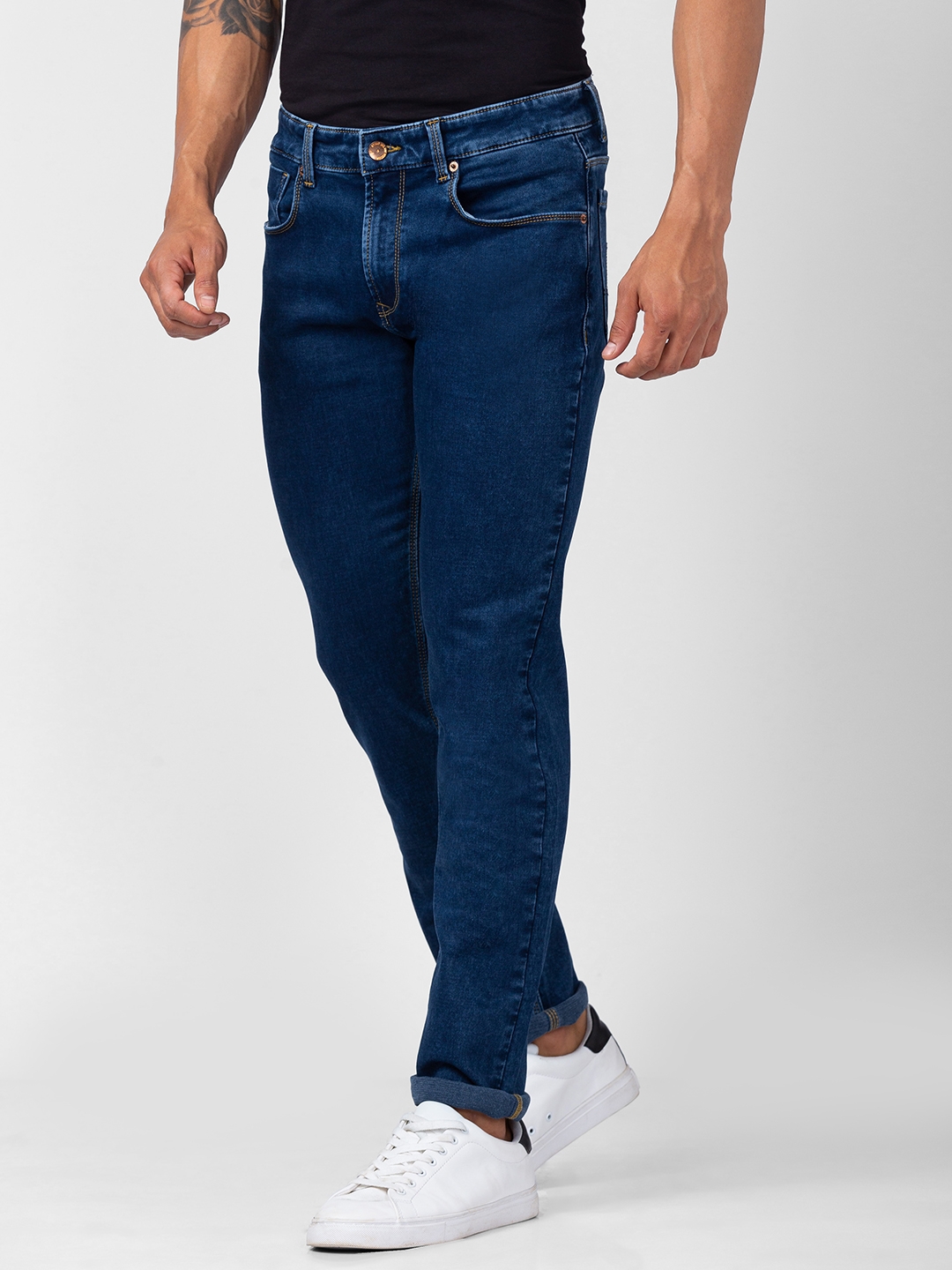 spykar | Men's Blue Cotton Jeans 3