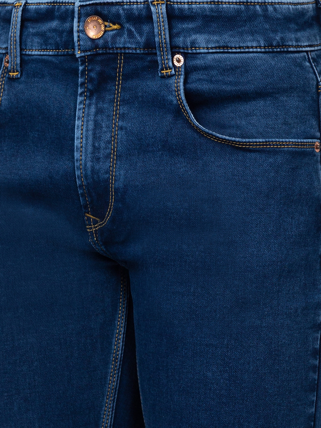 spykar | Men's Blue Cotton Jeans 4