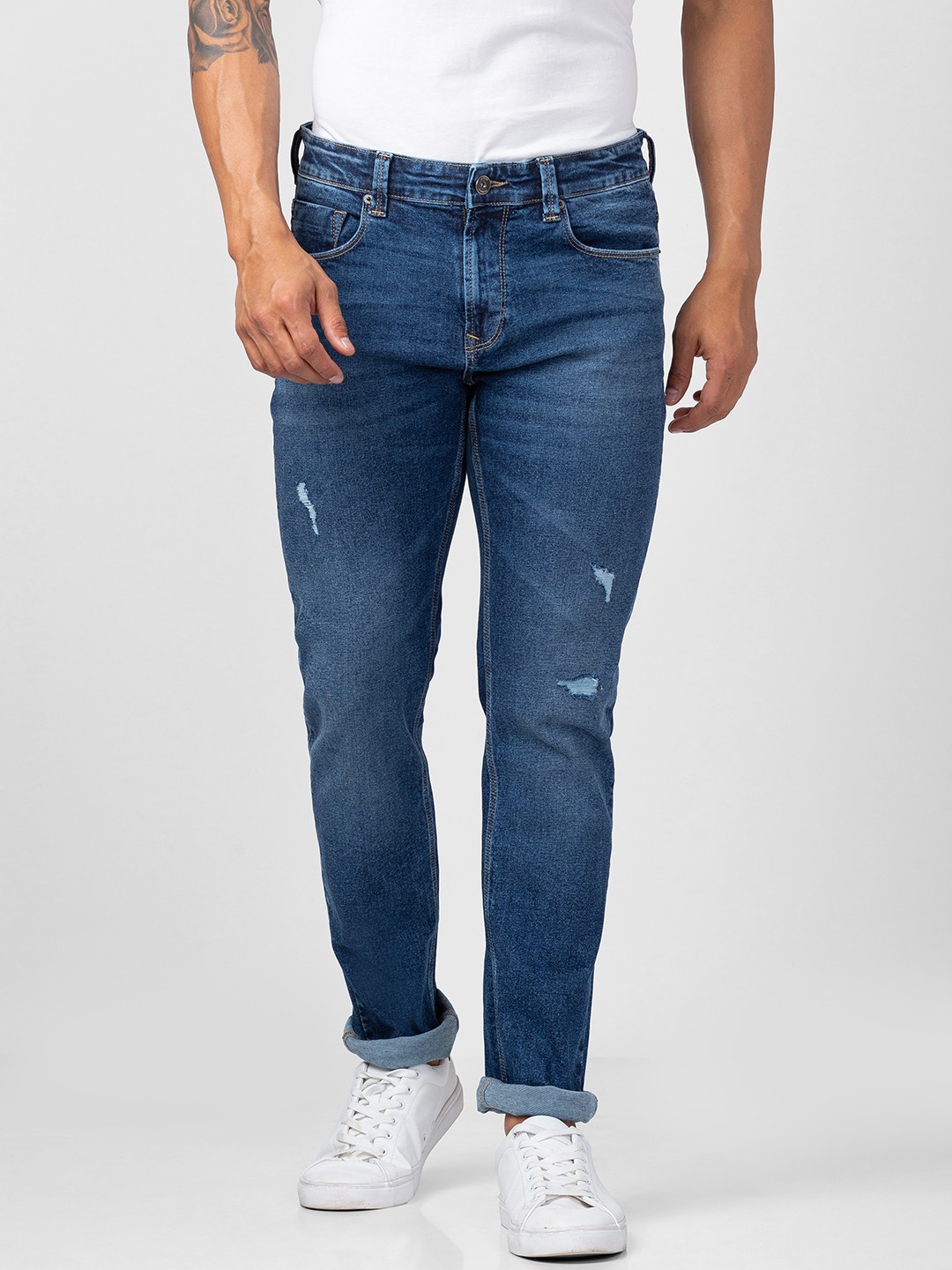 Blue Cotton Jeans