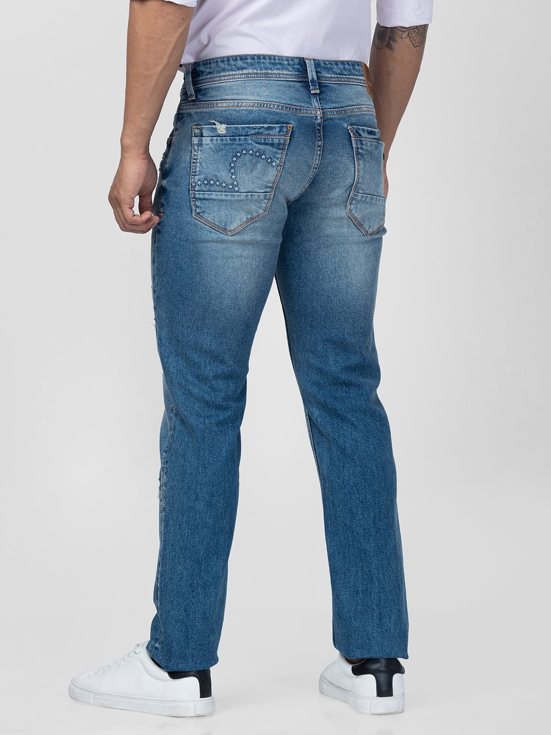 spykar | Men's Blue Cotton Jeans 2