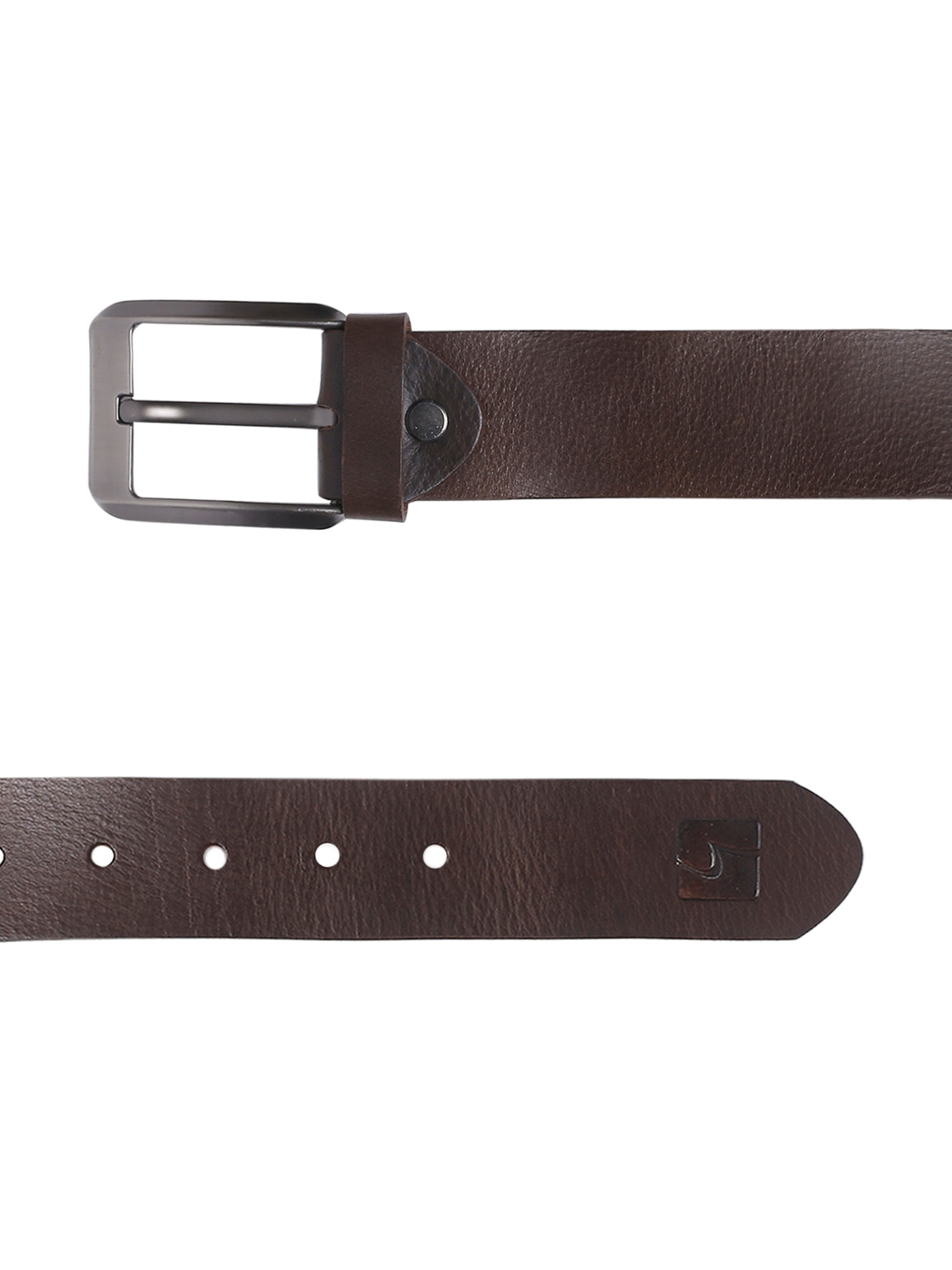 spykar | Spykar Men Brown leather Belt 4
