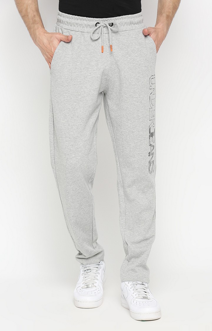 spykar | Men's Grey Cotton Trackpants 0