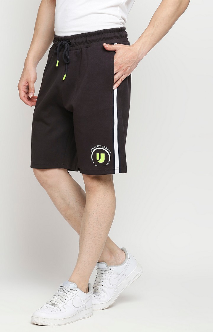 spykar | Men's Grey Cotton Shorts 1