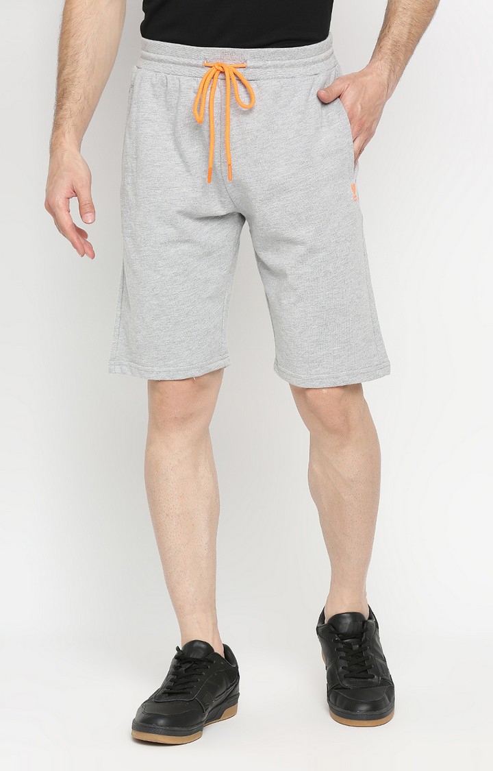 spykar | Men's Grey Cotton Shorts 0