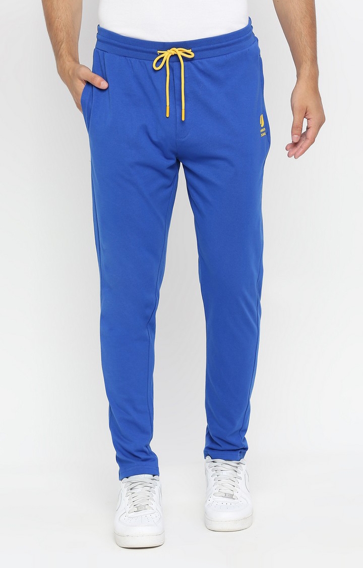spykar | Men's Blue Cotton Trackpants 0