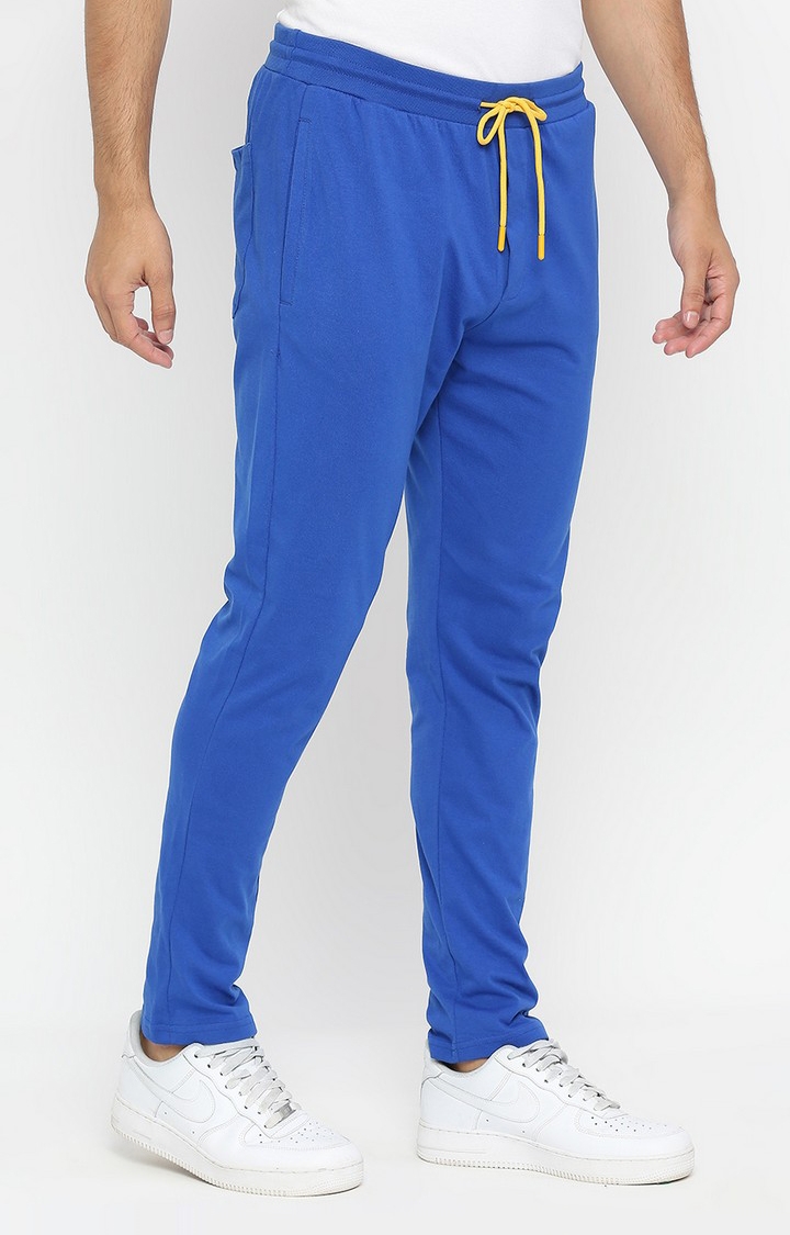spykar | Men's Blue Cotton Trackpants 2