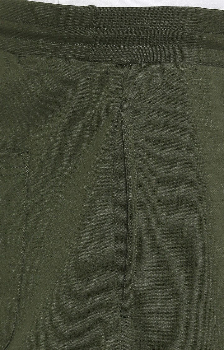 spykar | Men's Green Cotton Casual Joggers 4