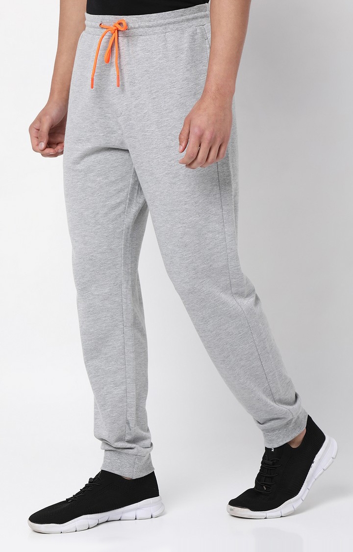 spykar | Men's Grey Cotton Trackpants 1